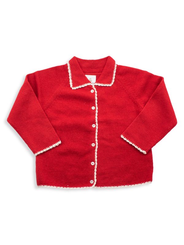 Portolano Little Kid's Contrast Edge Cardigan